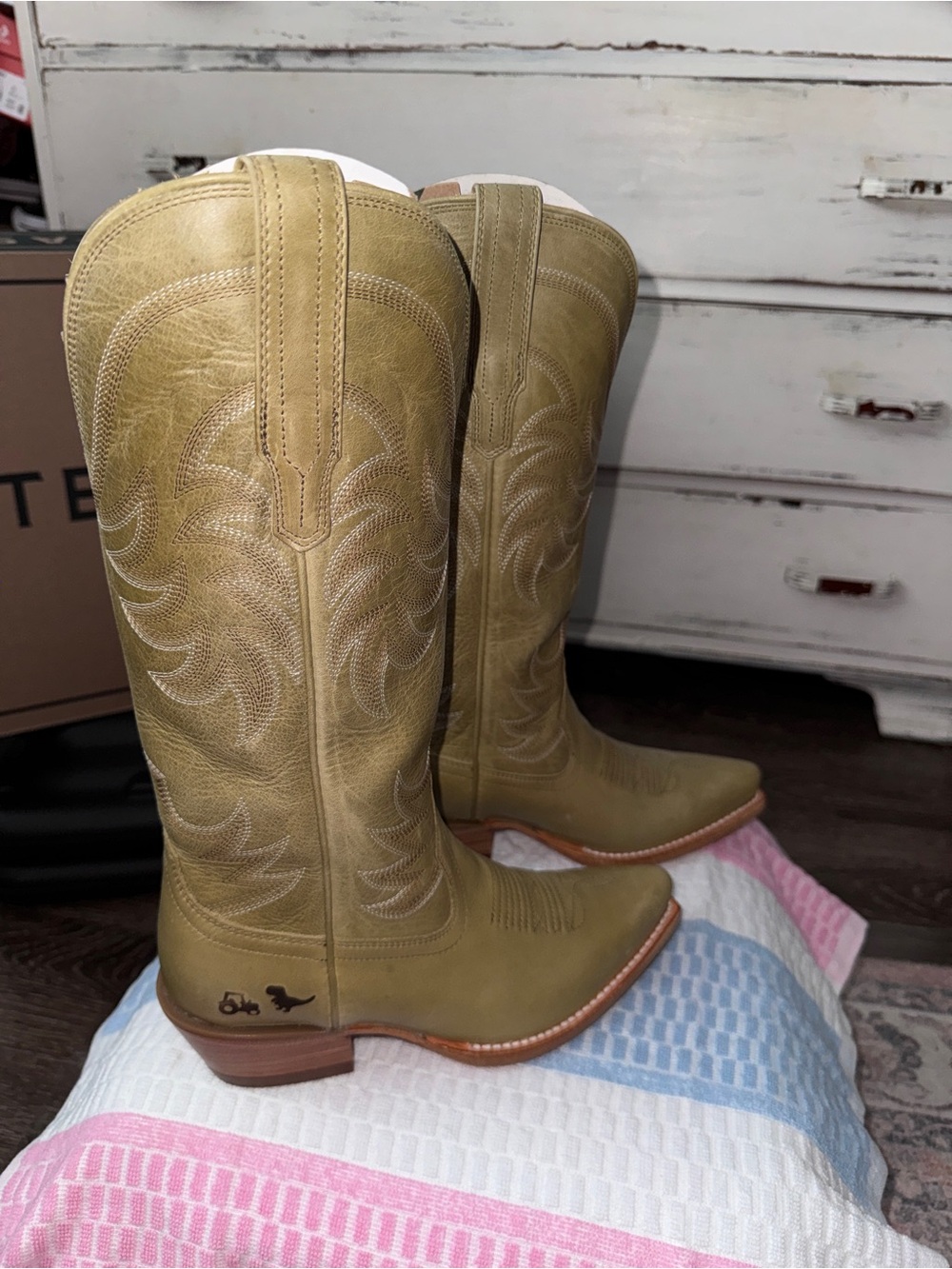 Tecovas Olive Lace-Up Western Boots - Picture 3 of 11